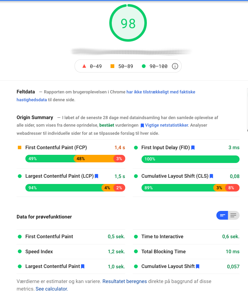 google page speed insight