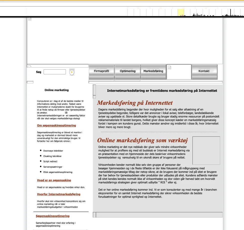 Wayback Machine &ndash; Online Marketing 2004