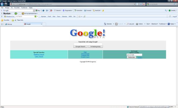 Google december 1998