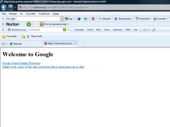 Google November 1998